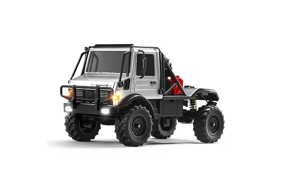MN Model Unimog RC Rock Crawler Electric 4WD 1/16 Scale RTR - Silver image 142440