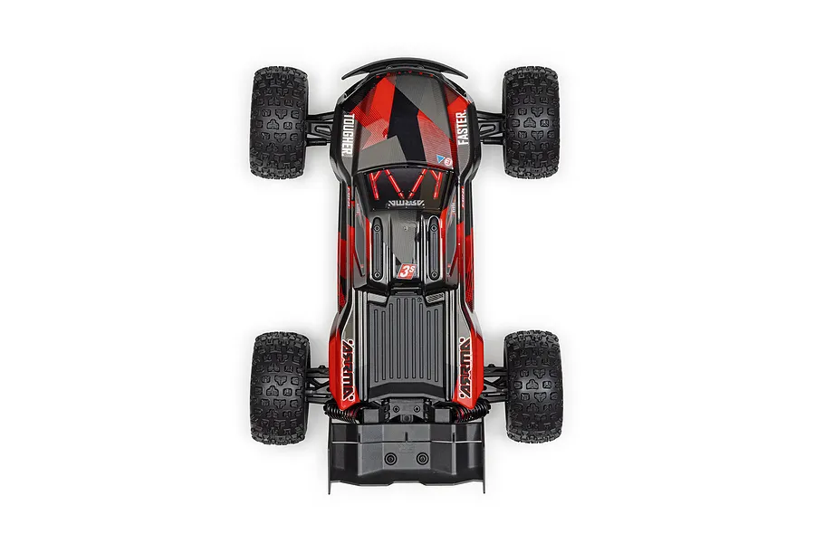 ARRMA Mini Kraton 3S BLX 4X4 RC Speed Monster Truck Electric Brushless 4WD 1/16 Scale RTR - Red image 142537