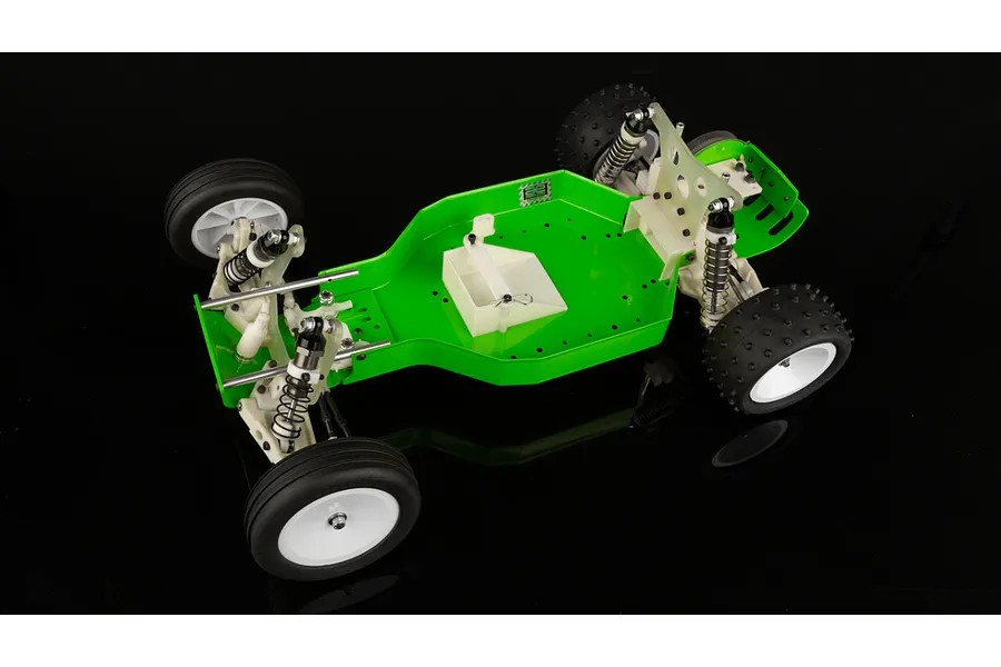 Team Associated 1/10 Aluminium Chassis Set - Fluorescent Green image 2