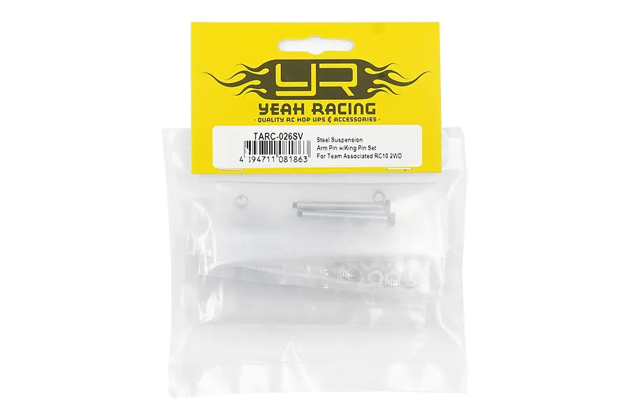 Yeah Racing 1/10 2WD Steel Suspension Arm Pin Set  image 142593