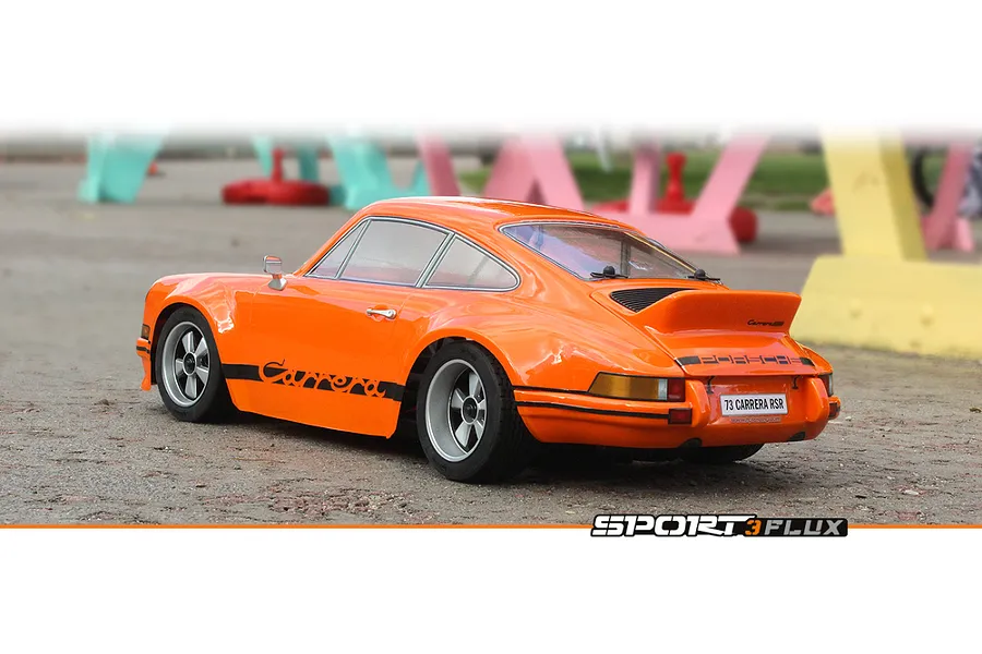 HPI Sport 3 Flux 1973 Porsche 911 Carrera RSR RC Car Electric Brushless 4WD 1/10 Scale RTR - Orange image 142630