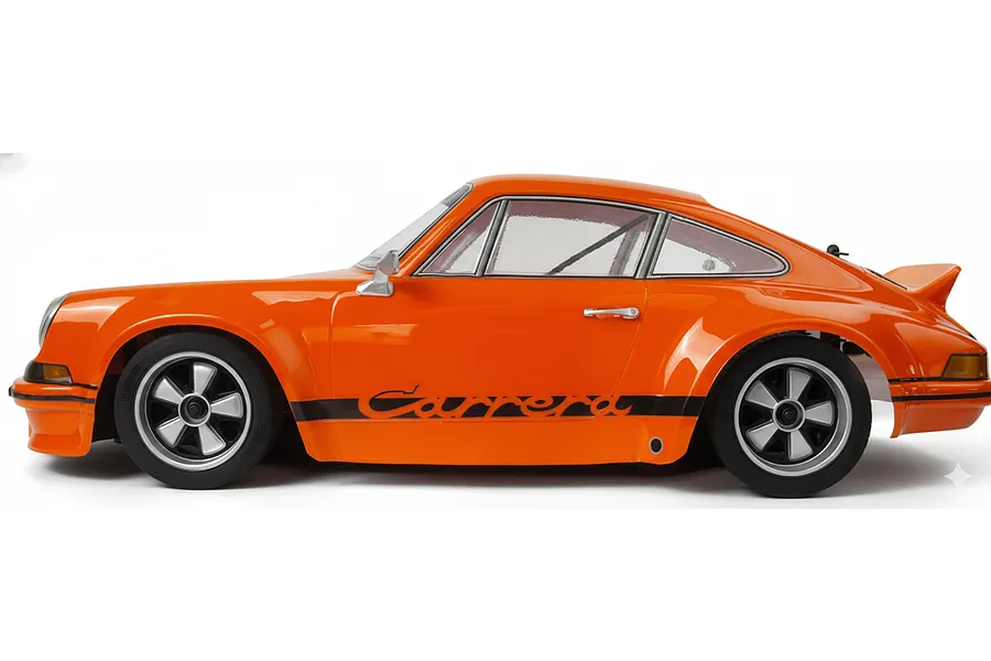 HPI Sport 3 Flux 1973 Porsche 911 Carrera RSR RC Car Electric Brushless 4WD 1/10 Scale RTR - Orange image 142631