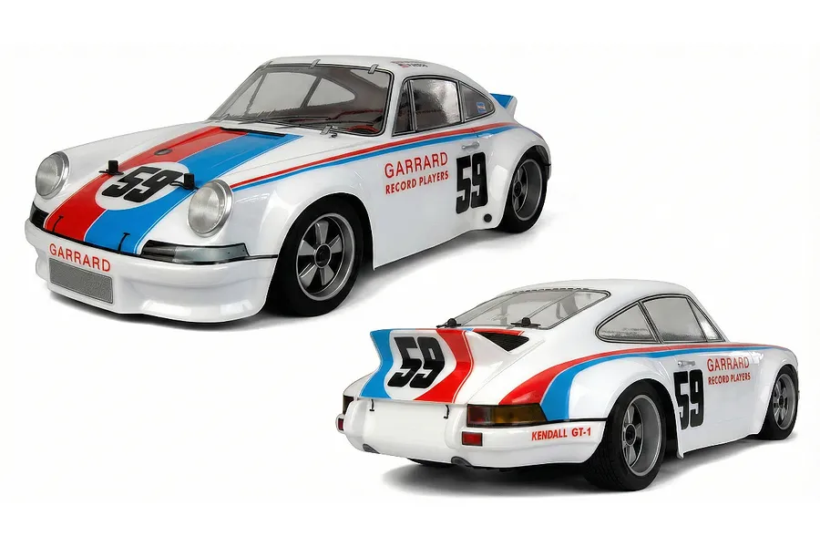 HPI Sport 3 1973 Porsche 911 Carrera RSR RC Car Electric 4WD 1/10 Scale RTR - White image 142651