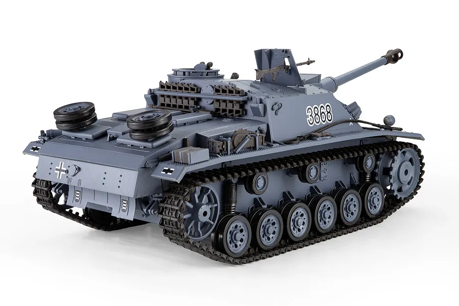 Heng Long German StuG III Ausf. &amp;quot;Sturmgeschütz&amp;quot; (F8 Type) RC Tank Electric Tracked 1/16 Scale RTR image 142790