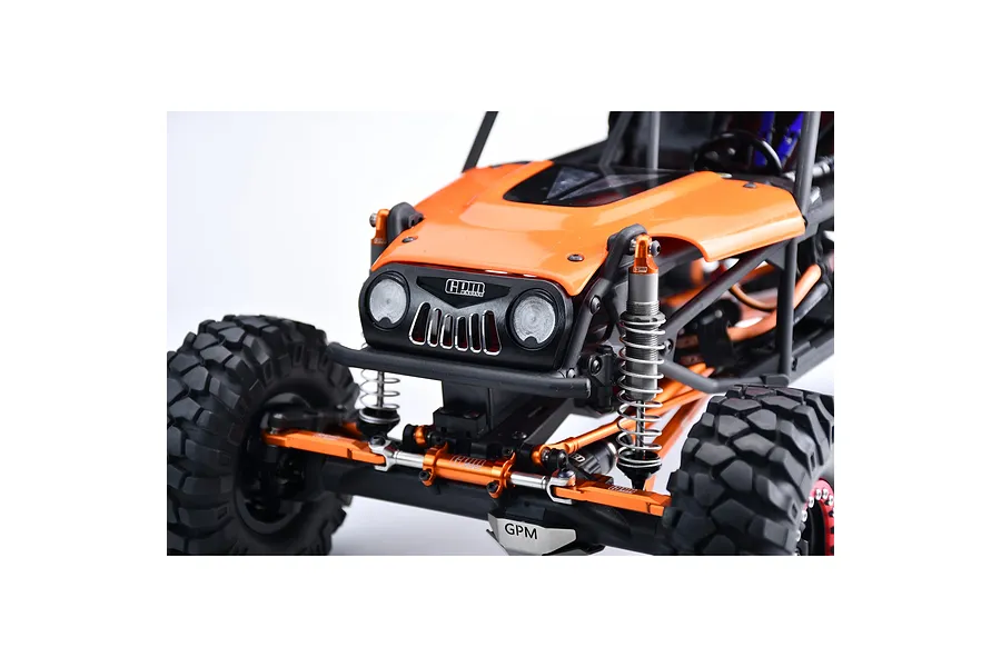 GPM Aluminium Front Bumper with LED Lights - Black image 2