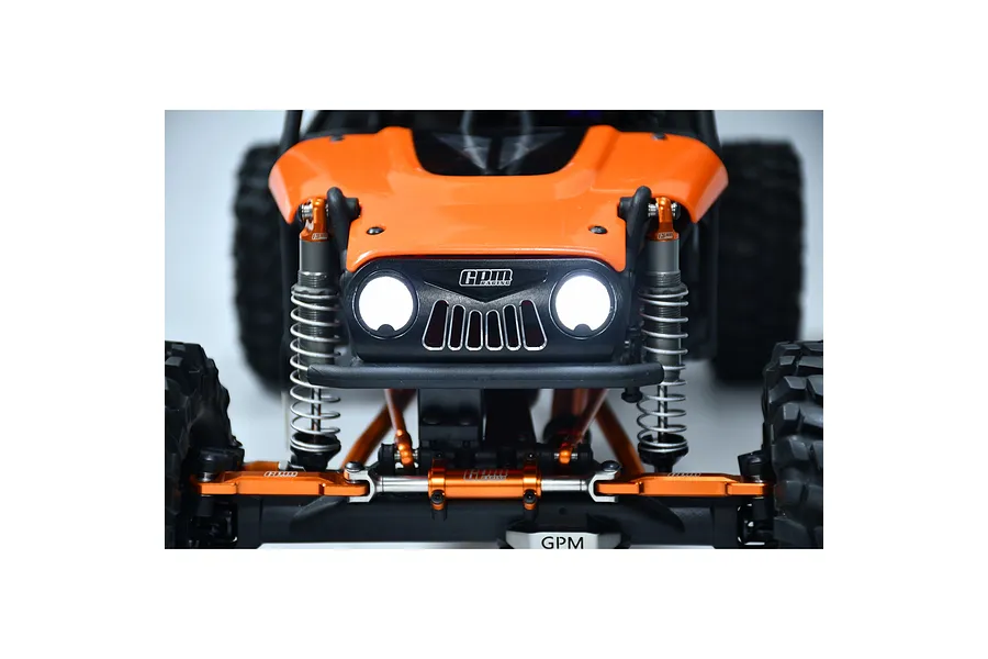 GPM Aluminium Front Bumper with LED Lights - Black image 3