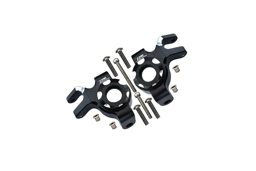 GPM Aluminium Front Steering Hubs 2Pcs - Black image 142844