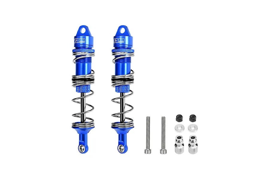 GPM Aluminium Adjustable 115mm Complete Shock Absorbers 2Pcs - Blue image 142853