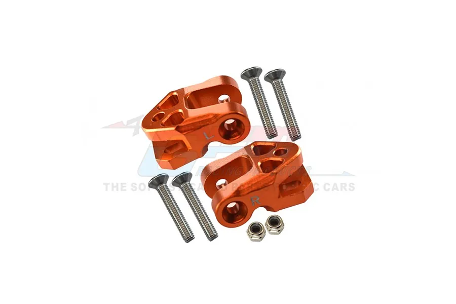 GPM Aluminium Rear Lower Suspension Link Mounts 2Pcs -  Orange image 1