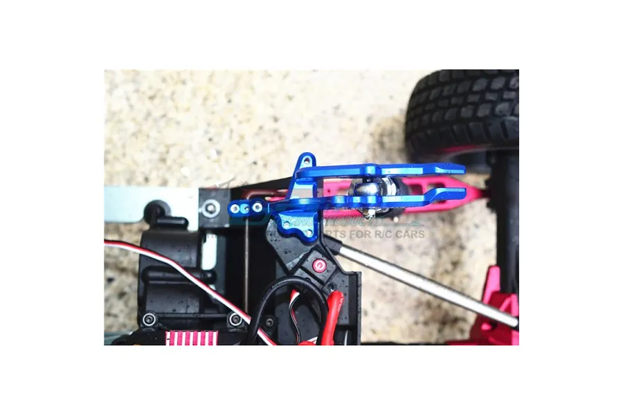 GPM Aluminium Rear Shock Mount Set - Red image 2