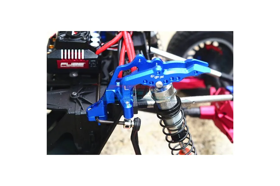 GPM Aluminium Rear Shock Mount Set - Red image 3