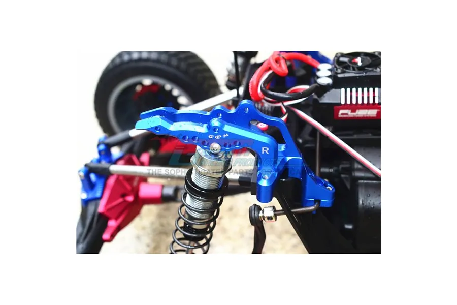 GPM Aluminium Rear Shock Mount Set - Red image 4