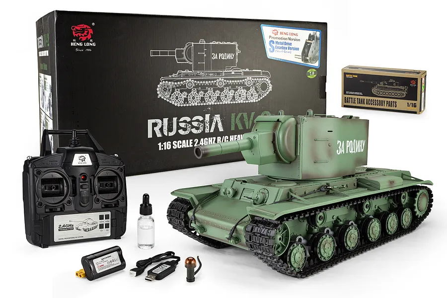 Heng Long Russian KV-2 (Kliment Voroshilov) RC Tank Electric 1/16 Scale RTR image 142904
