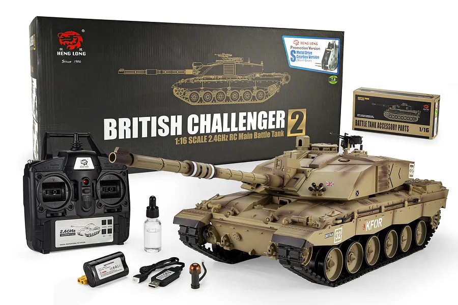 Heng Long UK FV4034 Challenger 2 RC Tank Electric Tracked 1/16 Scale RTR image 142905