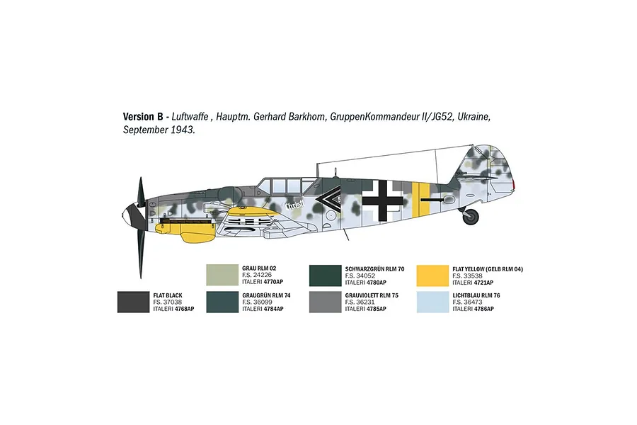 Italeri 1/72 Bf 109 G-6 Aces Fighter Scaled Plastic Model Kit image 5