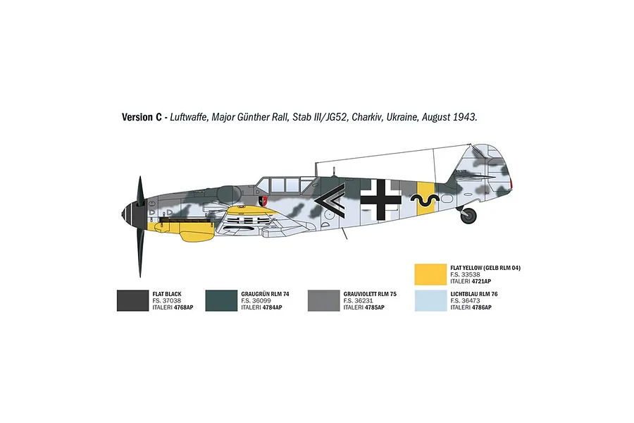 Italeri 1/72 Bf 109 G-6 Aces Fighter Scaled Plastic Model Kit image 6