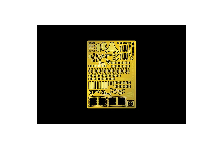 A photo-etched metal detail set for the Italeri 1/32 Macchi MC.200 Saetta model kit, featuring various small aircraft components on a brass sheet.