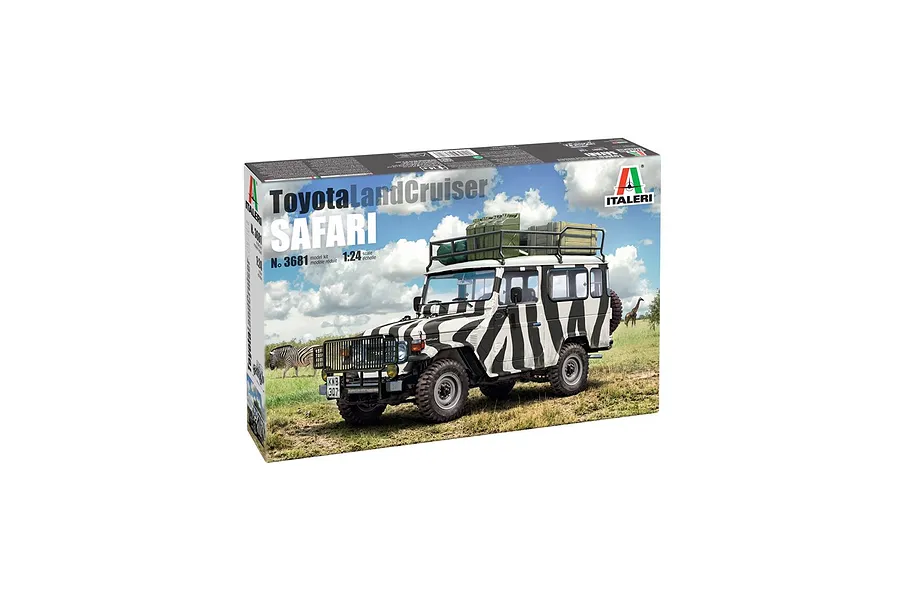 Italeri 1/24 Toyota Land Cruiser Safari Scaled Plastic Model Kit image 142978