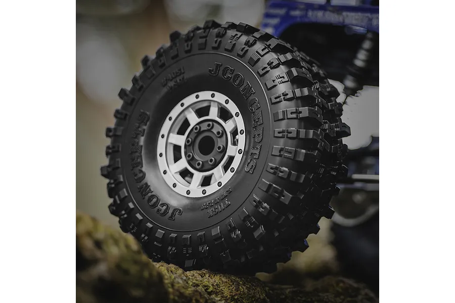 JConcepts 2.2&amp;quot; Tusk Super Soft (Green Compound) Crawler Tyres with Foam Inserts 2Pcs image 143011