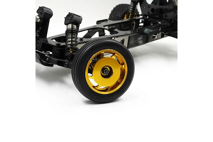 Yeah Racing 1.9&amp;quot; Aluminium Front and Rear 8W Spoke Rims 4Pcs - Gold image 3