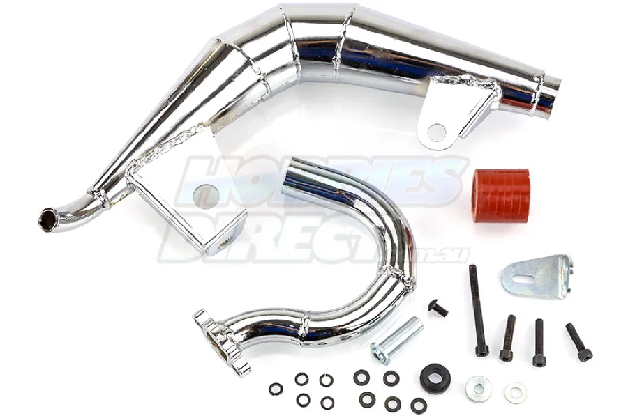 Rovan Losi 5IVE-T Chrome Tuned Exhaust Pipe Set image 14338