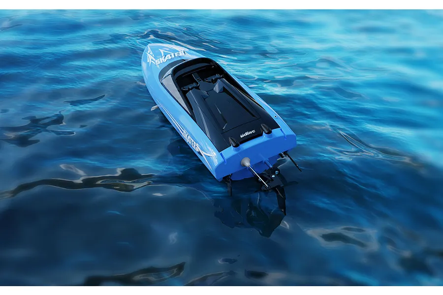 UDI Skater 13&amp;quot; RC Speed Boat Deep V RTR - Black image 143415