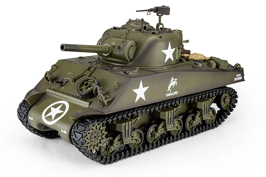 Heng Long USA M4A3 Sherman RC Tank Electric Tracked 1/16 Scale RTR image 143453