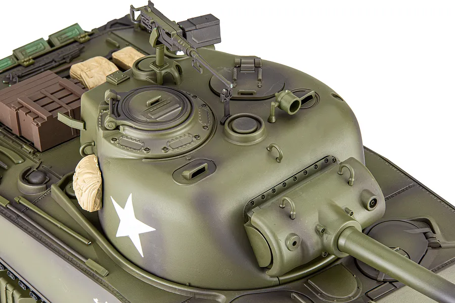 Heng Long USA M4A3 Sherman RC Tank Electric Tracked 1/16 Scale RTR image 143460