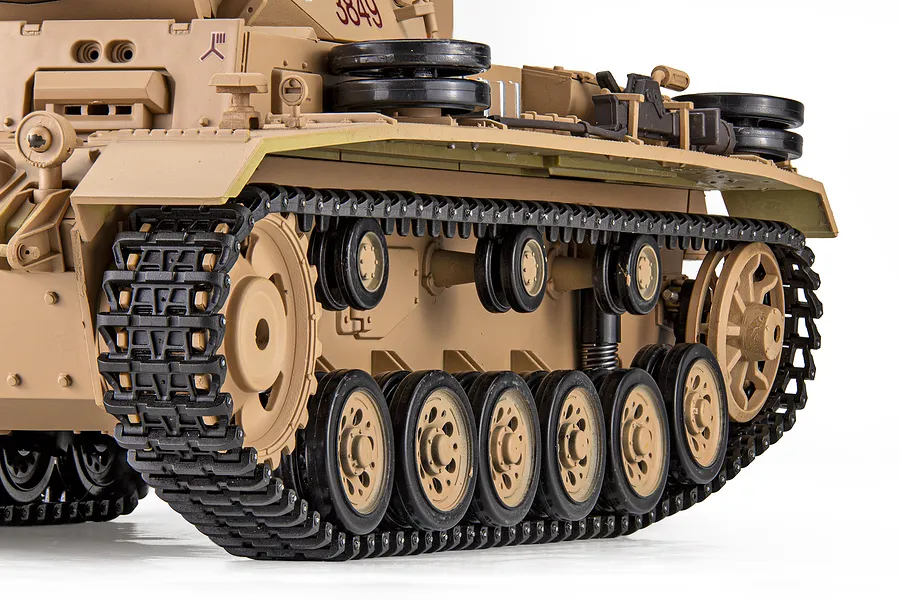 Heng Long German Panzer III Type H RC Tank Electric Tracked 1/16 Scale RTR image 143610