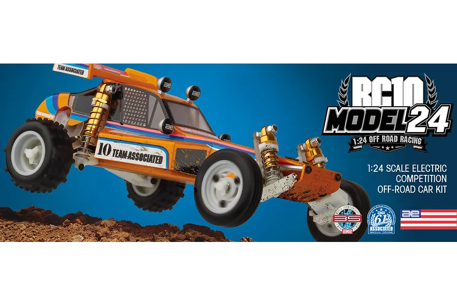 Team Associated RC10 Model 24 Classic RC Buggy Electric 2WD 1/24 Scale Kit image 143640