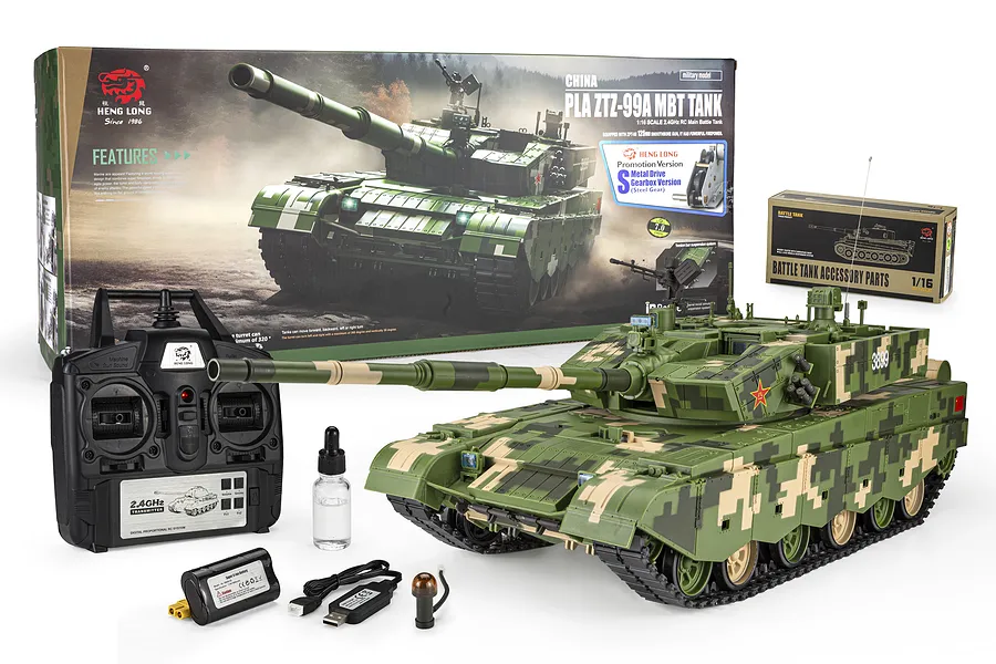 Heng Long China Type 99A RC Tank Electric Tracked 1/16 Scale RTR image 143686