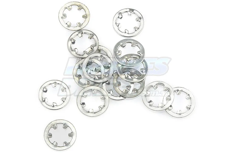 Rovan 4x8.8x0.8mm Steel Locking Washers 15Pcs image 1