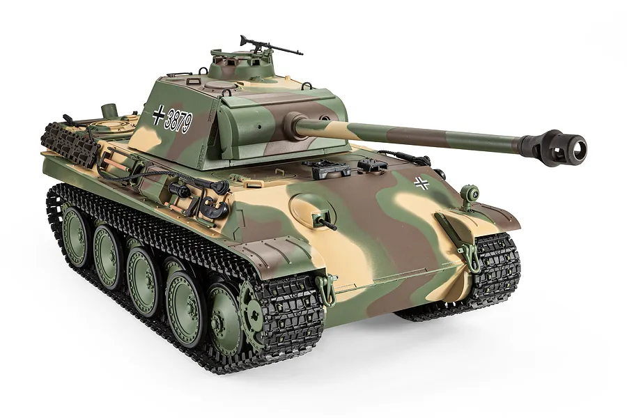 Heng Long German Panther Type G RC Tank Electric Tracked 1/16 Scale RTR image 144020