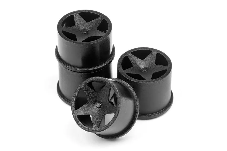 HPI 0.4&amp;quot; Q32 Super Star Black Rims Set image 14408