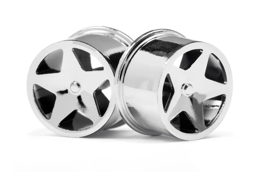 HPI 0.4&amp;quot; Q32 Super Star Chrome Rims Set image 14409