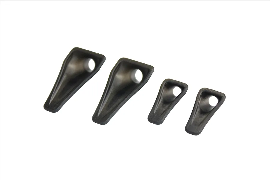 Four black NACA round hole ducts of varying sizes for 1/10 scale RC body shells, arranged in a row against a white background.