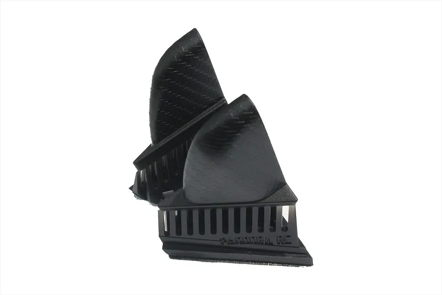 Two Pandora RC 1/10 scale aero door mirrors with a carbon fiber style finish, shown against a white background.