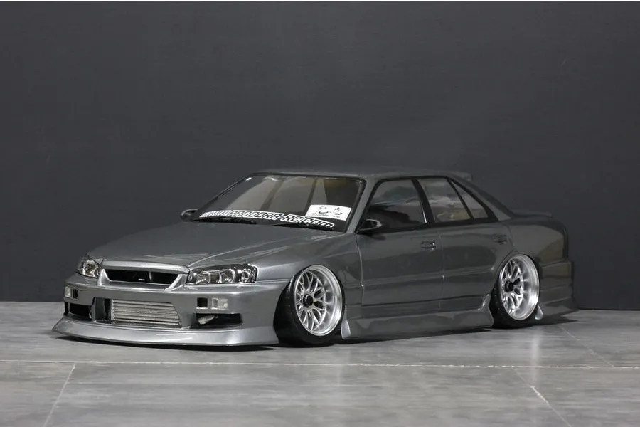 Pandora RC 1/10 Nissan Skyline ER34 4 Door Unpainted Body Shell - Clear image 1