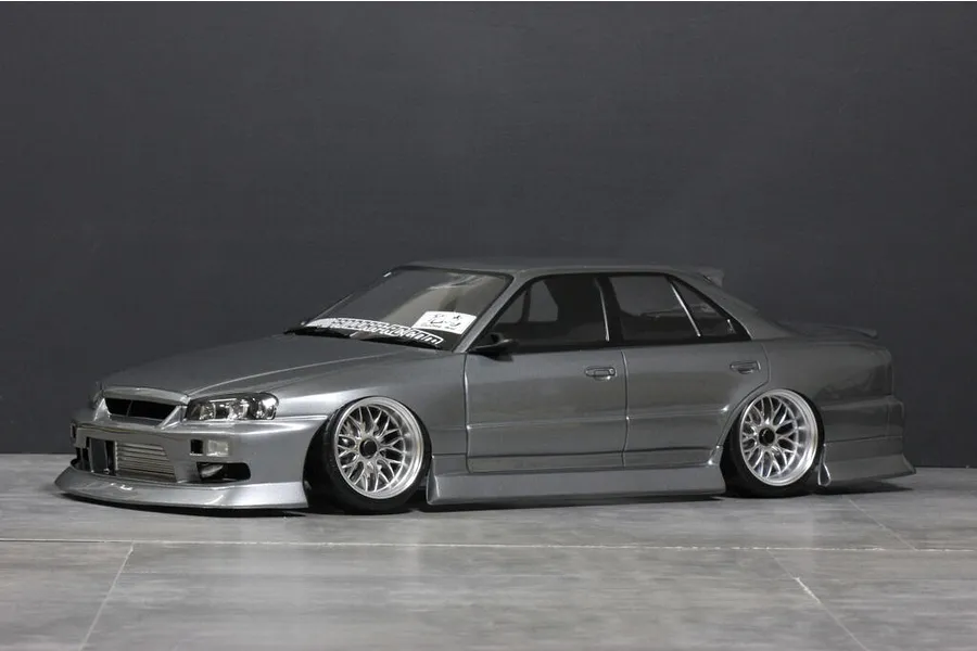 Pandora RC 1/10 Nissan Skyline ER34 4 Door Unpainted Body Shell - Clear image 3