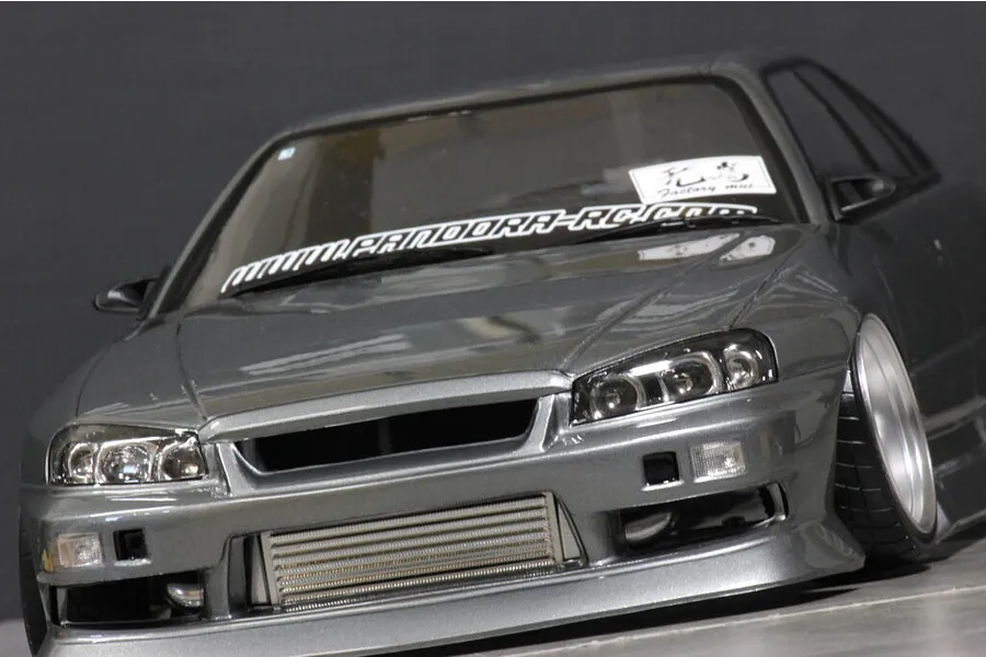 Pandora RC 1/10 Nissan Skyline ER34 4 Door Unpainted Body Shell - Clear image 10