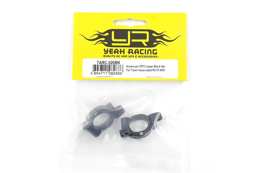 Yeah Racing Aluminium Steering Hub Set - Black image 4