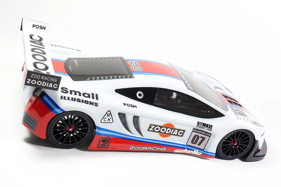 ZooRacing 1/10 Zoodiac GT Unpainted Body Shell - Clear image 144498