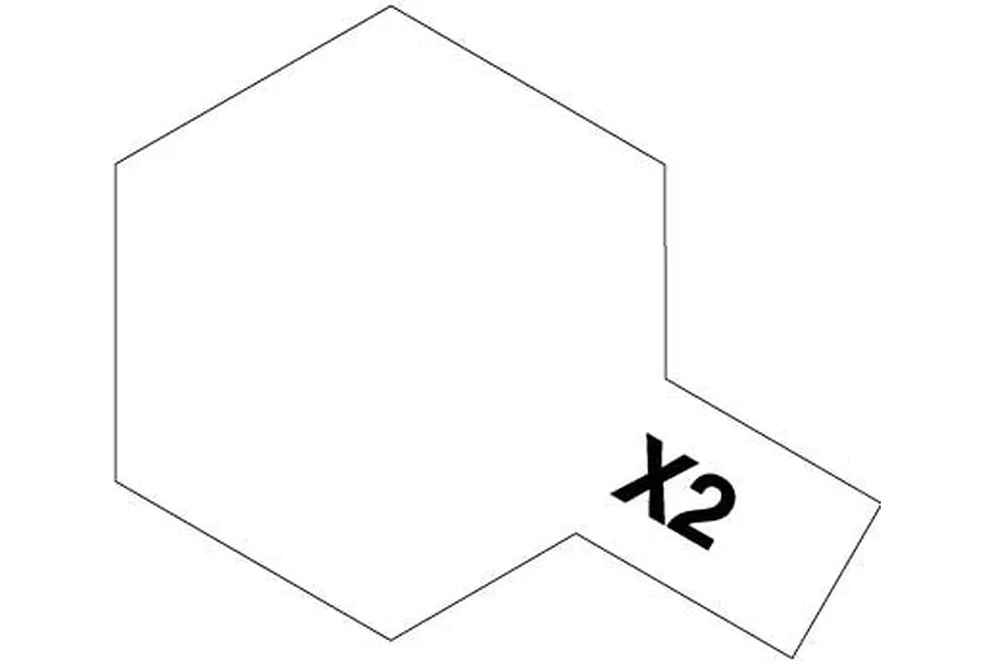 Tamiya X-2 White Gloss Enamel Paint 10ml image 1