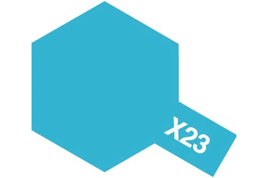 Tamiya X-23 Clear Blue Enamel Paint 10ml image 1