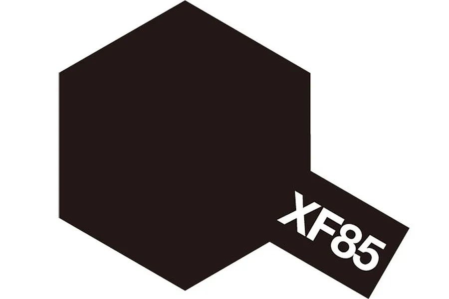 Tamiya XF-85 Rubber Black Enamel Paint 10ml image 144602