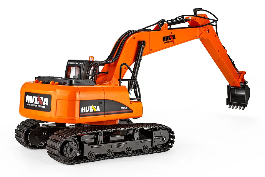 HuiNa 1551 Long Arm RC Excavator Electric Tracked 1/14 Scale RTR - Orange image 144633