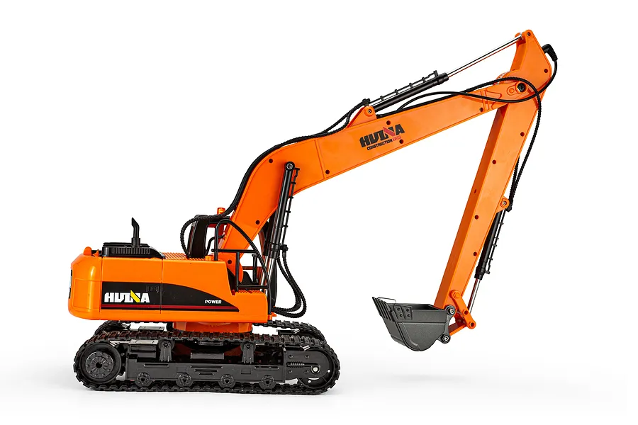 HuiNa 1551 Long Arm RC Excavator Electric Tracked 1/14 Scale RTR - Orange image 144634