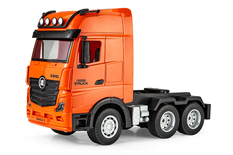 HuiNa 1313 RC Semi Truck Electric 4WD 1/18 Scale RTR - Orange/Green image 144648
