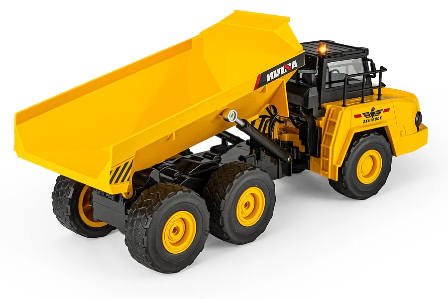 HuiNa 1553 RC Dump Truck Electric 4WD 1/16 Scale RTR - Yellow image 144771