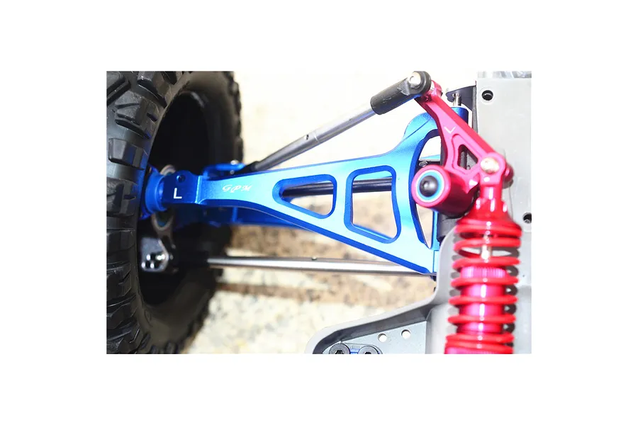 GPM Blue Aluminium E-Revo VXL 2.0 Front Upper Suspension Arms 2Pcs w/ Hardware image 144806